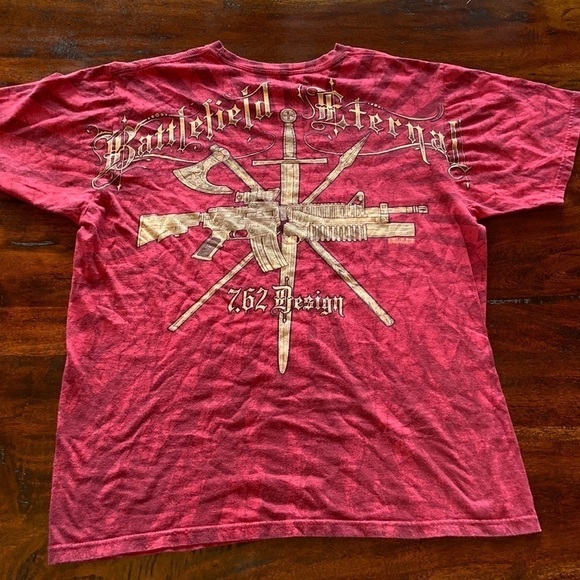 Men’s 7.62 design Battlefield eternal military red T-shirt in size L - Picture 2 of 3